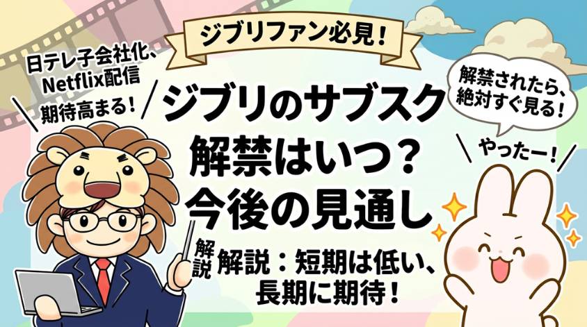 ジブリ　サブスク　いつ