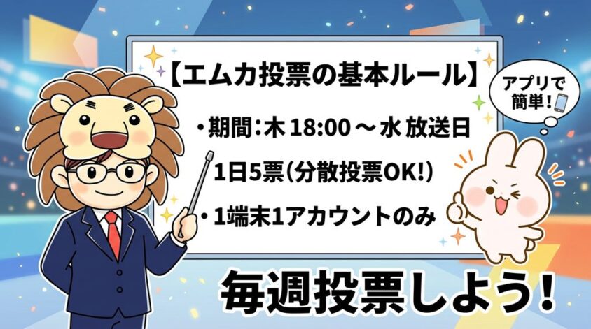 M COUNTDOWN 投票ルール